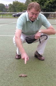 frog Terry with intruder!